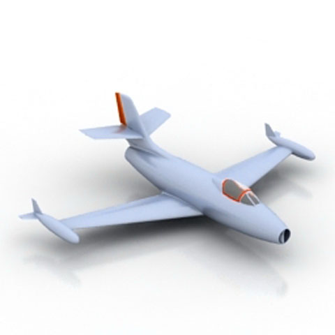 Free Airplane N71 3D model for 3ds Max Library Download